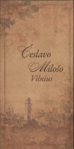 Česlavo Milošo Vilnius. – Vilnius, 2011. Lankstinio viršelis