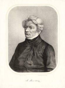 Karol Auer. Adomas Mickevičius. 1856 m. Lietuvos nacionalinis dailės muziejus. Naudojimo teisės: CC BY-NC-ND. Iliustracija iš ePaveldo