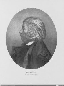 Nežinomas dailininkas. Adam Mickiewicz. Universitätsbibliothek Würzburg. Naudojimo teisės: CC BY-NC-SA. Iliustracija iš Europeanos