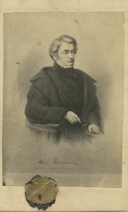 Adomas Mickevičius. Portreto (dail. W. Durmier, Varšuva, 1861 m.) litografijos fotoreprodukcija. XIX a. 7 deš. LNM Ft 3855. Lietuvos nacionalinis muziejus. Naudojimo teisės: CC BY. Iliustracija iš LIMIS