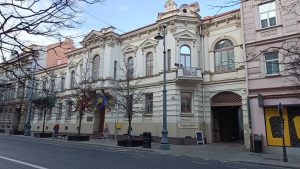 Juozapo Montvilos rezidencija (dabar Lietuvos Respublikos susisiekimo ministerija, Gedimino pr. 17). 2025 m. Jurgitos Lazauskaitės nuotrauka