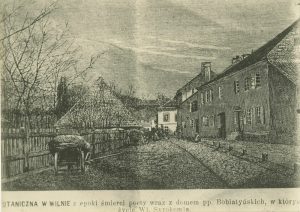 Janas Bulhakas. Barboros Radvilaitės gatvė su karališkuoju malūnu. Iš Życie ilustrowane 1907.IX.30/X.13, Nr. 14, p. 108. LNM Ft 8686. Lietuvos nacionalinis muziejus. Naudojimo teisės: CC BY-NC-ND. Nuotrauka iš LIMIS