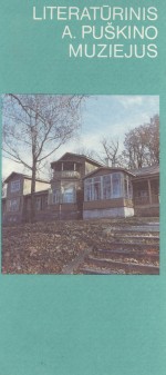 Literatūrinis A. Puškino muziejus. – Vilnius, 1988. Lankstinio viršelis