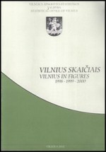 Vilnius skaičiais = Vilnius in figures 1998/2000. – Vilnius, 2002. Knygos viršelis