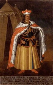 Nežinomas Lietuvos dailininkas. Lietuvos Didysis Kunigaikštis Vytautas. XVII a. Lietuvos nacionalinis dailės muziejus. Naudojimo teisės: CC BY-NC-ND. Nuotrauka iš Europeanos