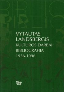 Vytautas Landsbergis. Kultūros darbai: bibliografija, 1956–1996. – Vilnius, [1999]. Knygos viršelis