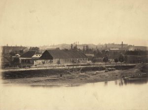 Albertas Sveikovskis. Žygimantų gatvė. 1860–1865 m. Lietuvos nacionalinis dailės muziejus. Naudojimo teisės: CC BY-NC-ND. Nuotrauka iš Europeanos